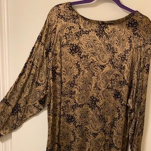 Elegant, Black and Gold Blouse, Carole Little,